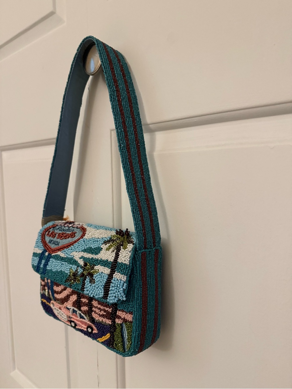 India Beaded Bag Welcome To Fabulous Las Vegas Nevada - Picture 5 of 10